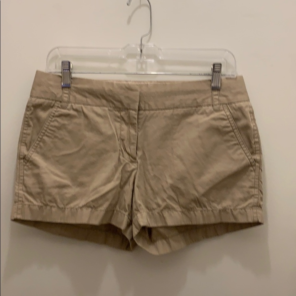 J. Crew Factory 3" khaki chino shorts